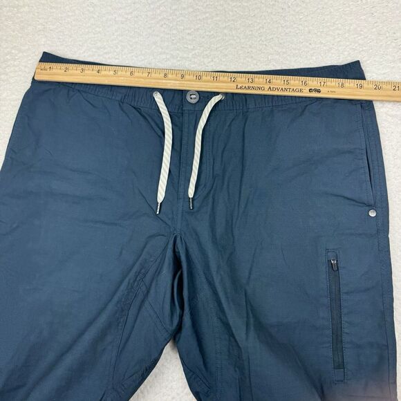 VUORI Ripstop Drawstring Pants Mens XXL Blue V412 Workout Active Lightweight Jog - Picture 6 of 9
